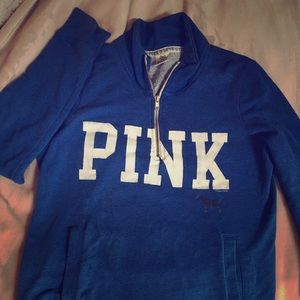Pink pull over sweat shirt